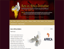 Tablet Screenshot of actsinafrica.org